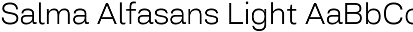 Salma Alfasans Light font