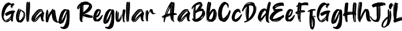 Golang font download