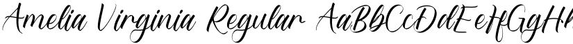 Amelia Virginia Regular font
