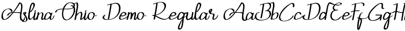 Aslina Ohio Demo font download