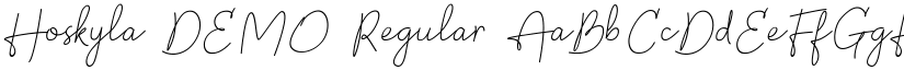 Hoskyla DEMO font download