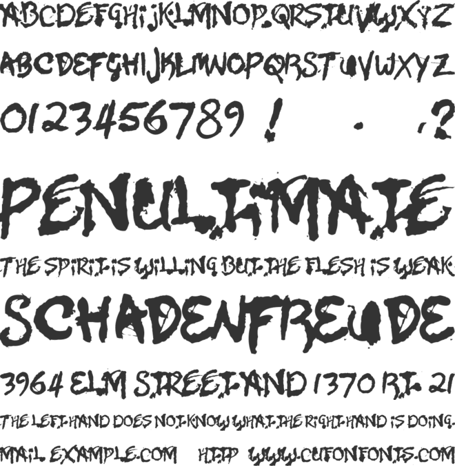 Zona Armada font preview