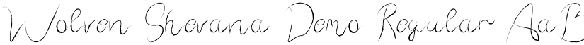 Wolven Shevana Demo Regular font