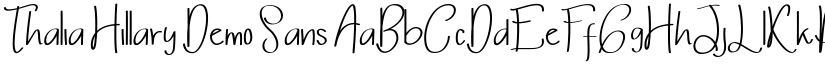 Thalia Hillary Demo font download
