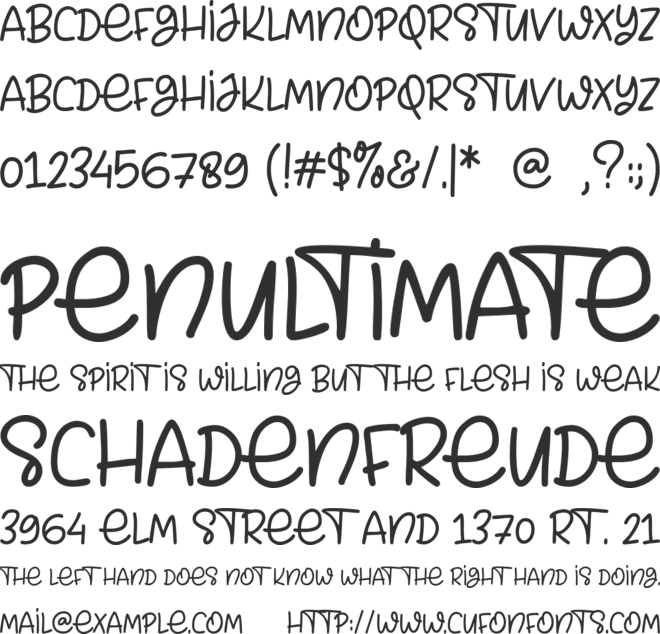 Steph Demo font preview