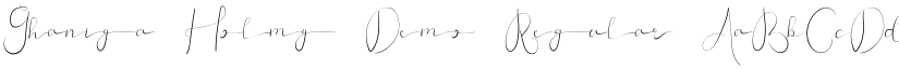 Ghaniya Holmy Demo Regular font