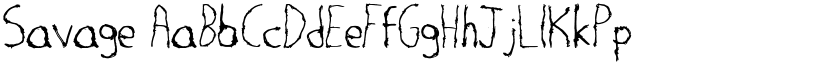 Savage font