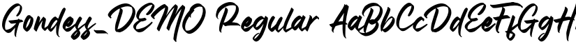 Gondess_DEMO font download