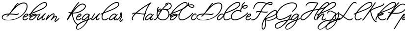 Debum Regular font