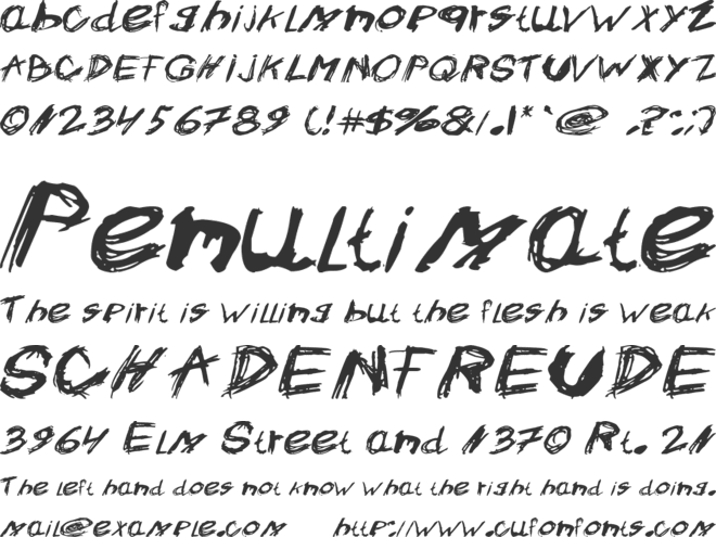 Crazysk8 font preview