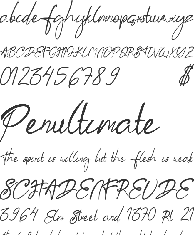 Aksoro Demo font preview