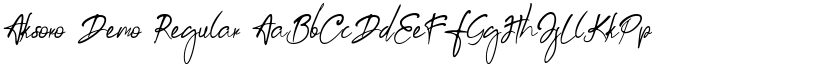 Aksoro Demo Regular font