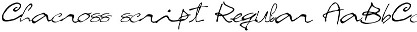 Chacross script font download