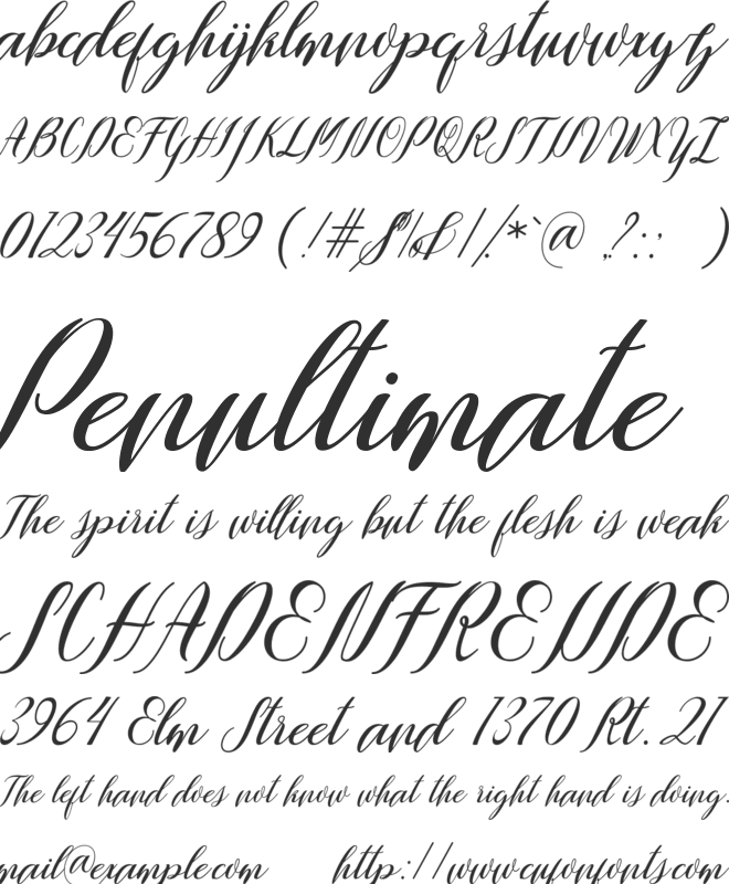 Wallaby Free font preview
