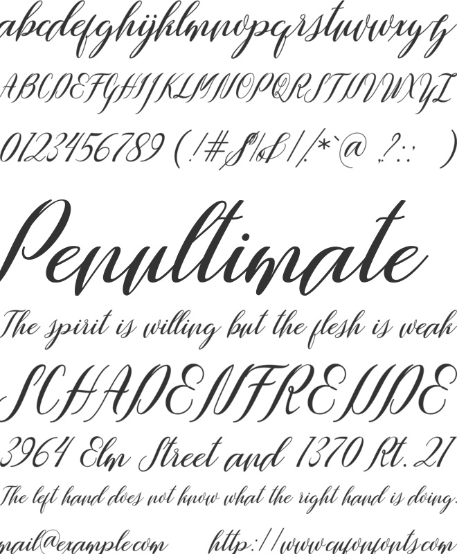 Wallaby Free font preview