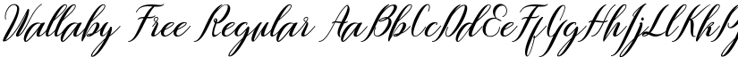 Wallaby Free Regular font