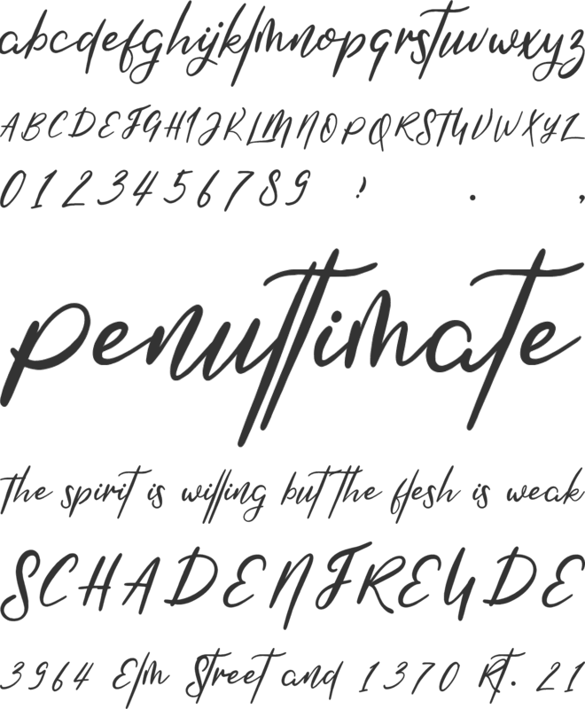 Shirahoshi font preview