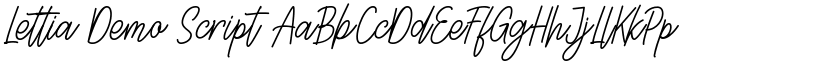 Lettia Demo Script font