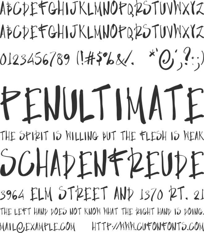 NF-NERRES font preview