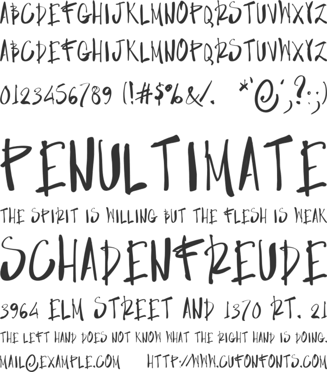 NF-NERRES font preview