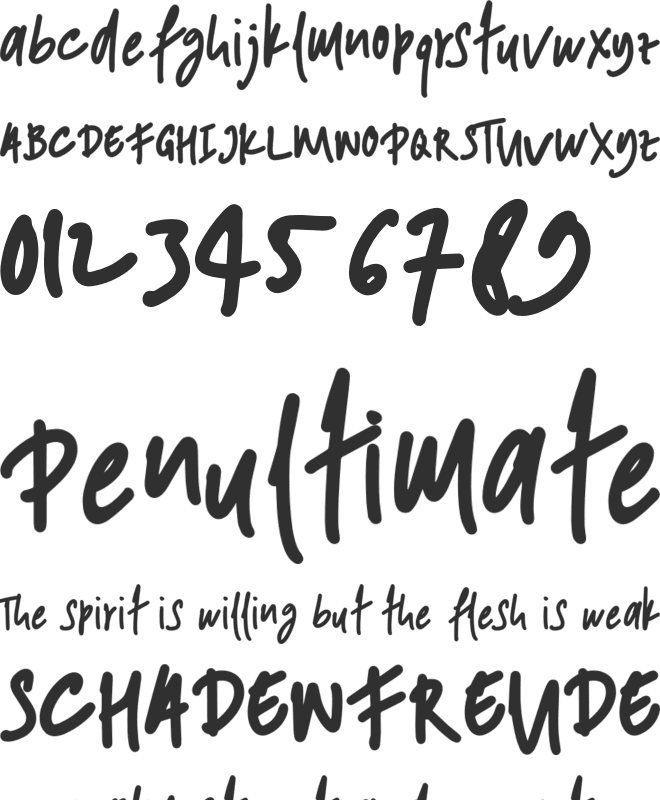ANDONESI font preview