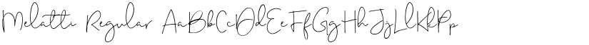 Melatti font download
