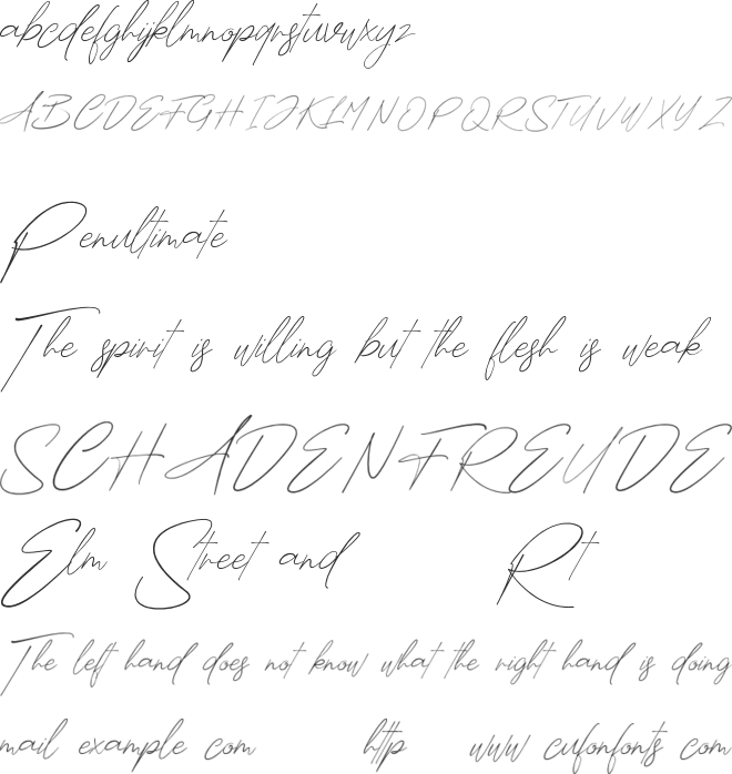 Fredericy Free For Personal Use font preview