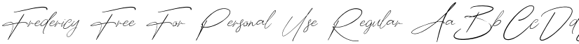 Fredericy Free For Personal Use Regular font