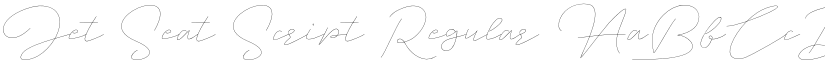 Jet Seat Script Regular font