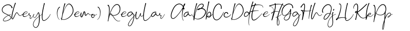 Sheryl (Demo) Regular font