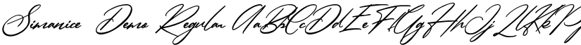 Simanice  Demo Regular font