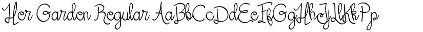 Her Garden Regular font