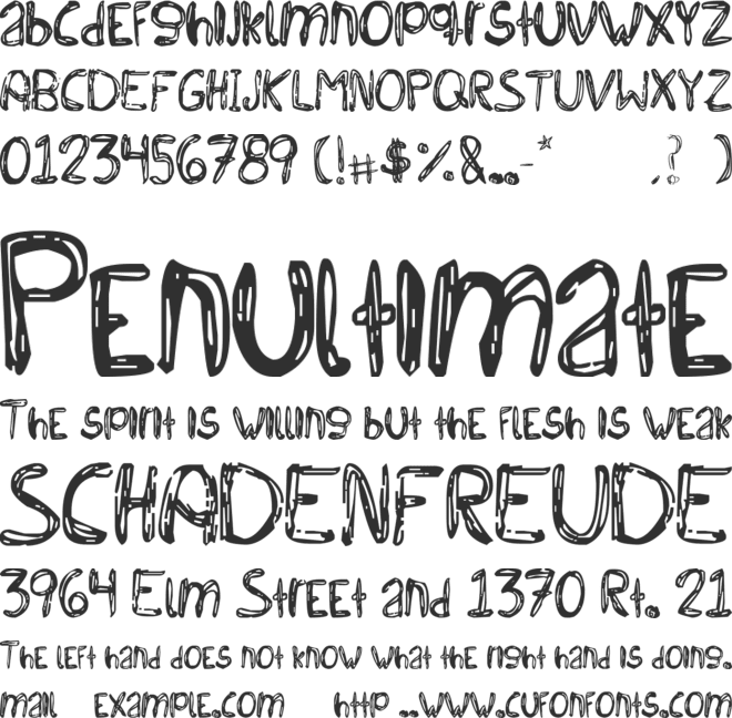 Bichochos Type font preview