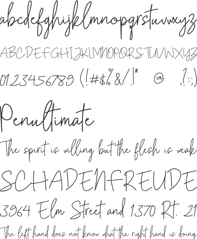 Gunung Pring font preview