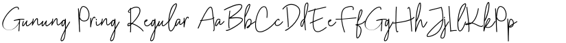Gunung Pring Regular font