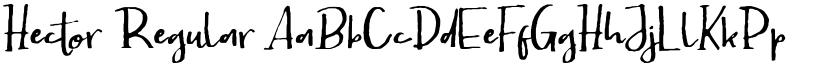 Hector Regular font