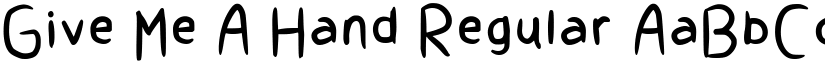 Give Me A Hand Regular font