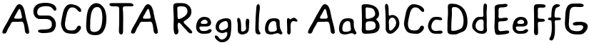ASCOTA font download