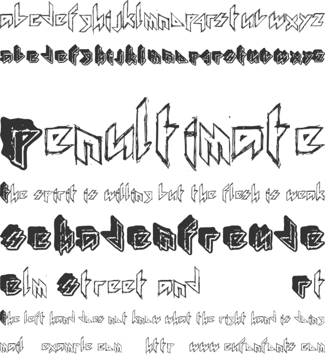 Iron Mathbook font preview