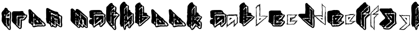 IRON MATHBOOK font