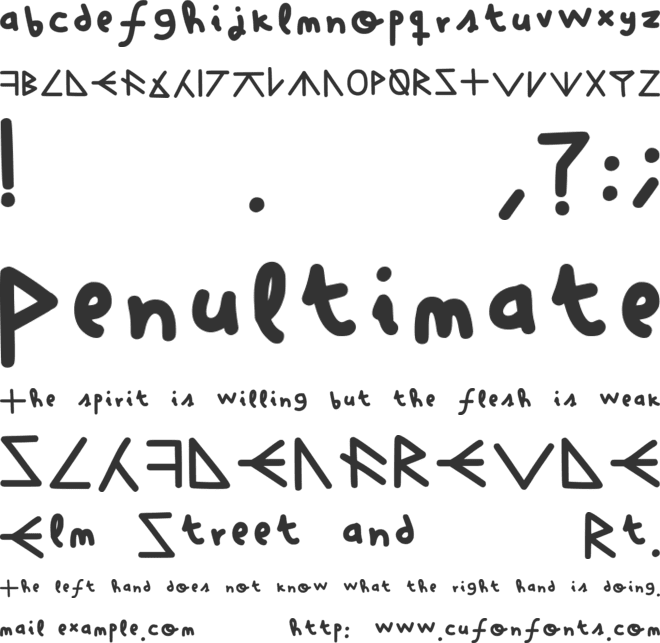 Fuck The What font preview