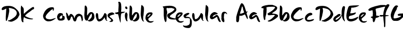 DK Combustible Regular font