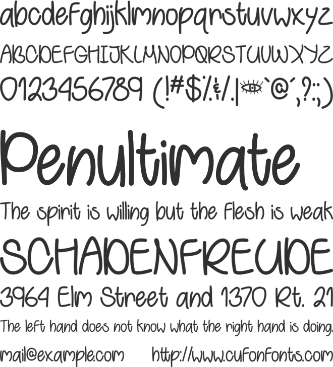 Behind Green Eyes font preview