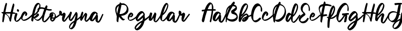 Hicktoryna Regular font