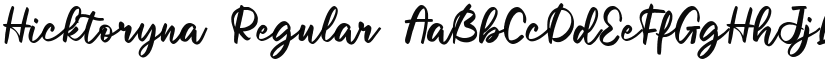 Hicktoryna font download