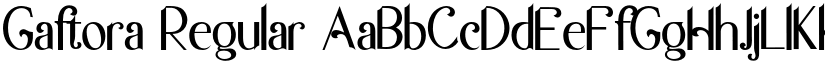 Gaftora Regular font