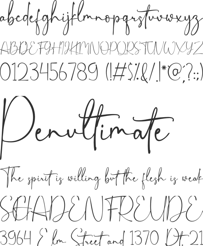 Sinestra Signature font preview