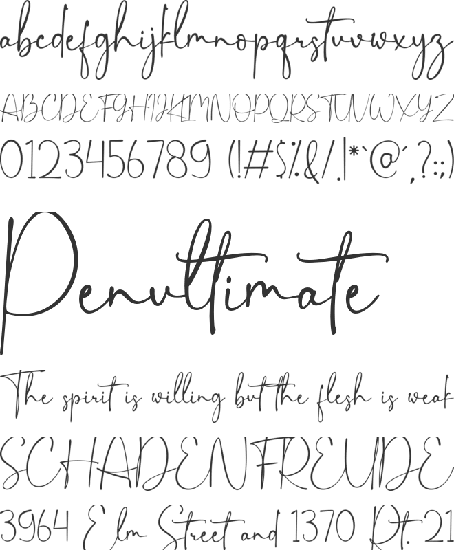 Sinestra Signature font preview