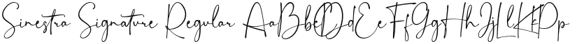 Sinestra Signature font download