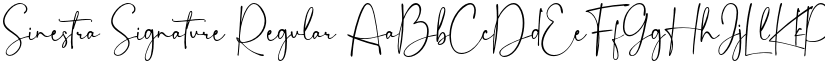 Sinestra Signature font download
